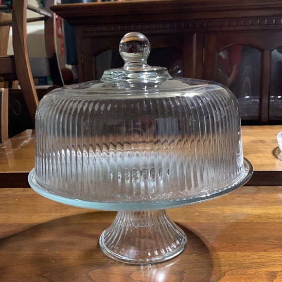 Anchor Hocking Kitchen 2 Piece Anchor Cake Domepunch Bowl Poshmark